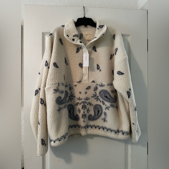 American Eagle AE quarter snap fleece pullover - Picture 1 of 4